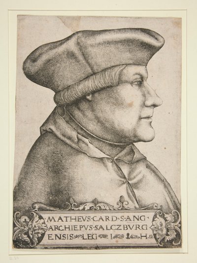 Matthäus Lang, Cardinal-Archbishop of Salzburg by Hieronymus Hopfer