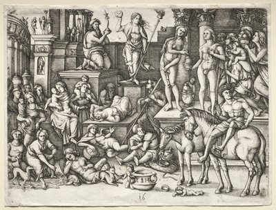 The Power of Love, or, Worship of Luna by Hieronymus Hopfer