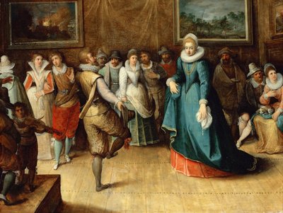 Dance Society by Hieronymus II Francken