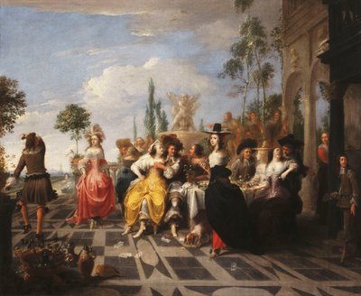 The Parable of the Prodigal Son - The Prodigal Son Dissipating his Patrimony by Hieronymus Janssens