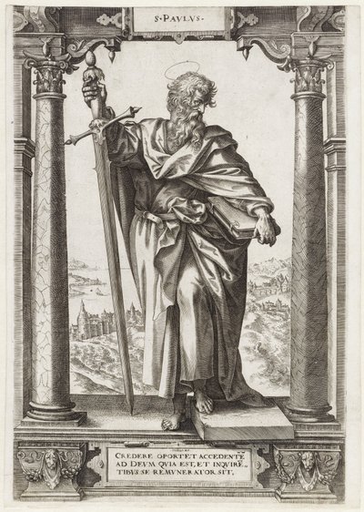 St. Paul of Tarsus by Hieronymus Wierix