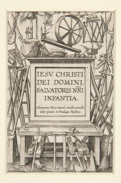 Title Page from The Life of the Infant by Hieronymus Wierix