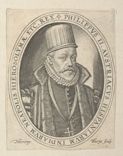 Phillip II of Spain by Hieronymus or Jerome Wierix