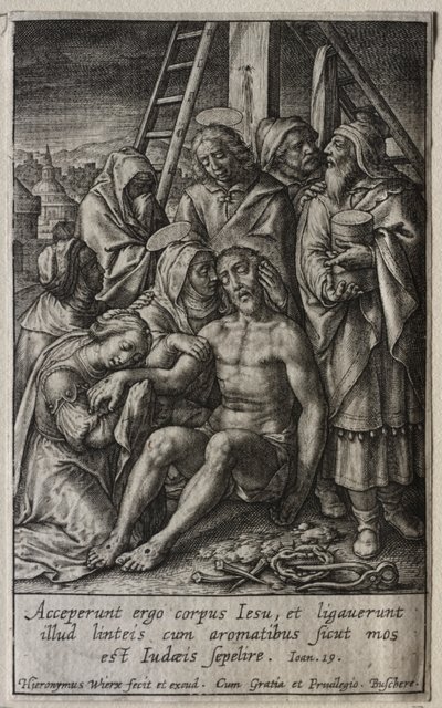 The Passion: Deposition from the Cross by Hieronymus or Jerome Wierix