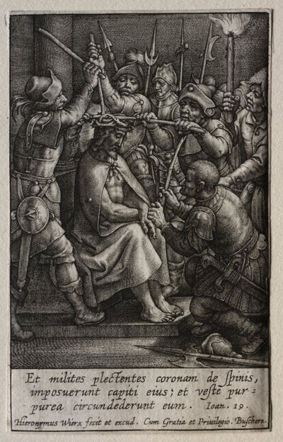 The Passion: The Crowning with Thorns by Hieronymus or Jerome Wierix
