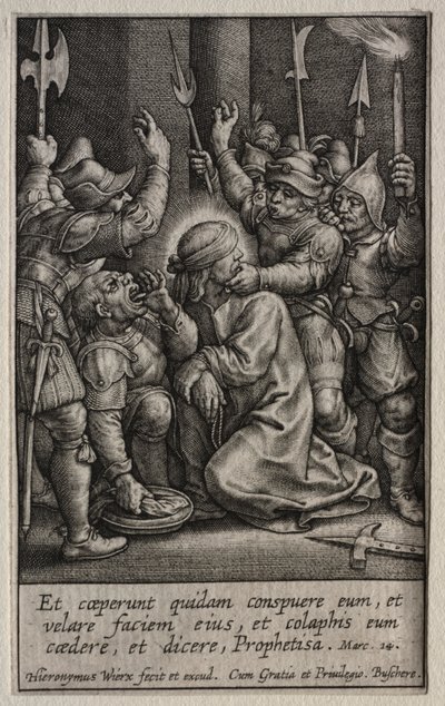 The Passion: The Mocking of Christ by Hieronymus or Jerome Wierix