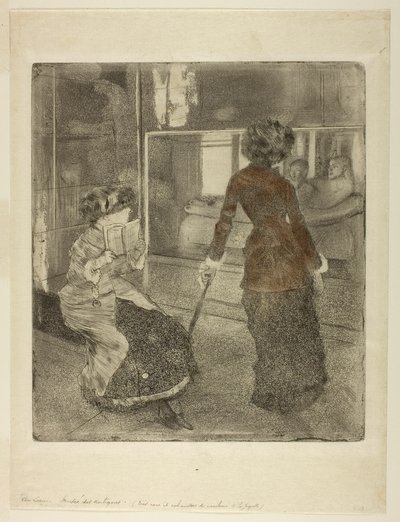 Mary Cassatt at the Louvre: The Etruscan Gallery by Hilaire Germain Edgar Degas