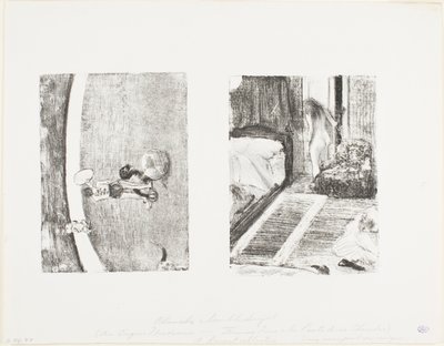 Nude Woman at the Door of her Room by Hilaire Germain Edgar Degas