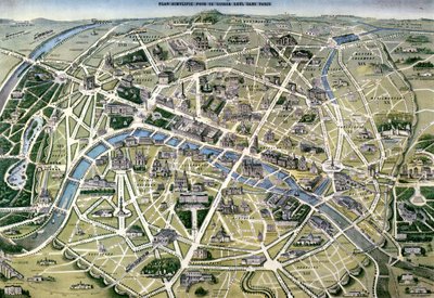 Map of Paris during the period of the 