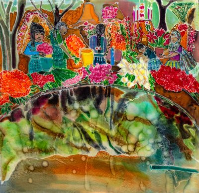 Dressing the Graves, Day of the Dead, Oaxaca by Hilary Simon
