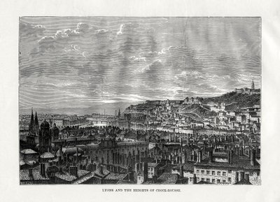 Lyon and the Heights of Croix-Rousse, France by Hildibrand