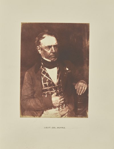 Lieutenant Colonel Burns by Hill and Adamson