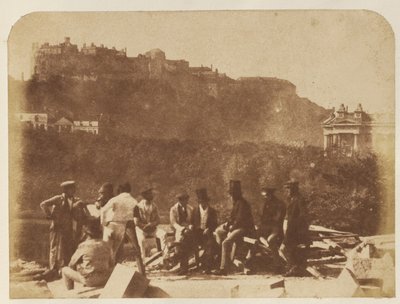 The Castle from Scott Monument by Hill and Adamson