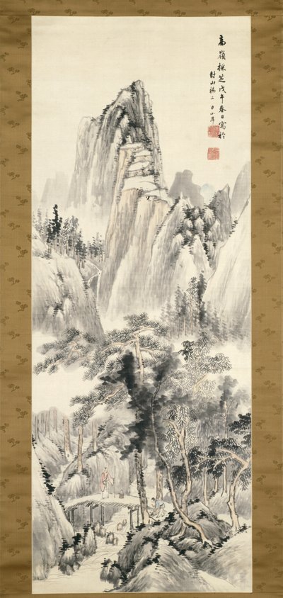 Gathering Fungus in Lofty Mountains by Hine Taizan