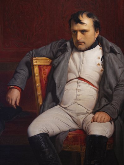 Napoleon I at Fontainebleau, 31st March 1814 (detail) by Paul Delaroche
