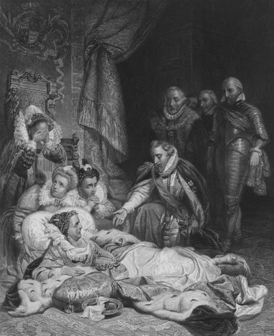 The Death of Queen Elizabeth by Hippolyte Delaroche