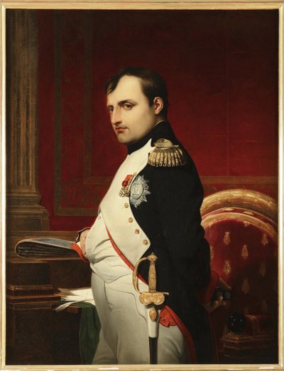 Napoleon I in His Study in 1807 by Paul Delaroche