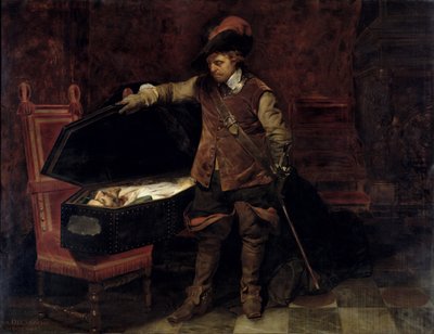 Oliver Cromwell Opening the Coffin of Charles I by Hippolyte (1797 1856) Delaroche