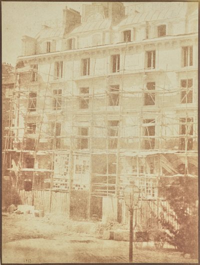 Construction of the Galerie de la Madeleine, Place de la Madeleine by Hippolyte Bayard
