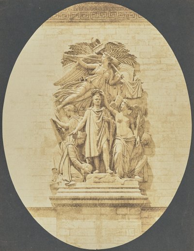 Detail of "The Triumph of 1810," by Jean-Pierre Cortot, Arc de Triomphe by Hippolyte Bayard