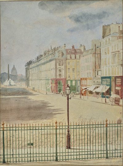 Rue Royale Facing the Place de la Concorde by Hippolyte Bayard