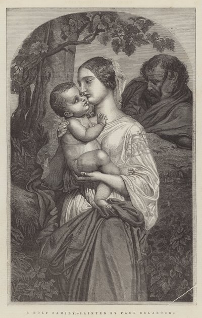 A Holy Family by Hippolyte Delaroche