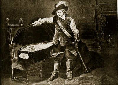 Cromwell Views the Body of Charles I, illustration from 