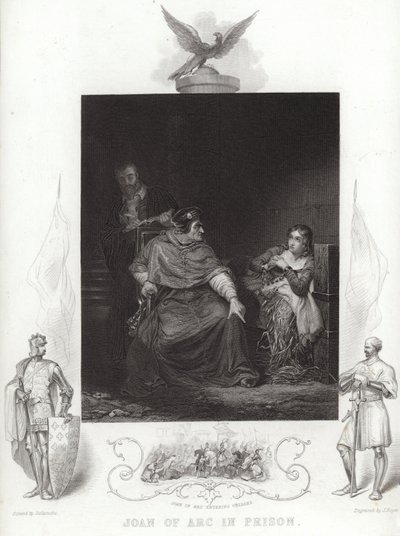 Joan of Arc in prison by Hippolyte Delaroche