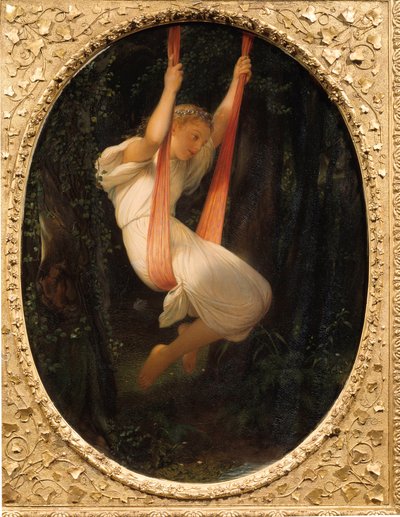Young Girl at the Swing by Hippolyte Delaroche