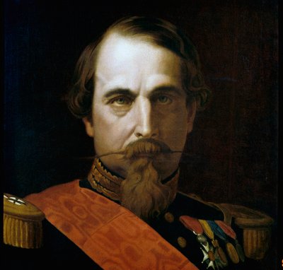 Portrait of Emperor Napoleon III (detail) by Hippolyte Flandrin