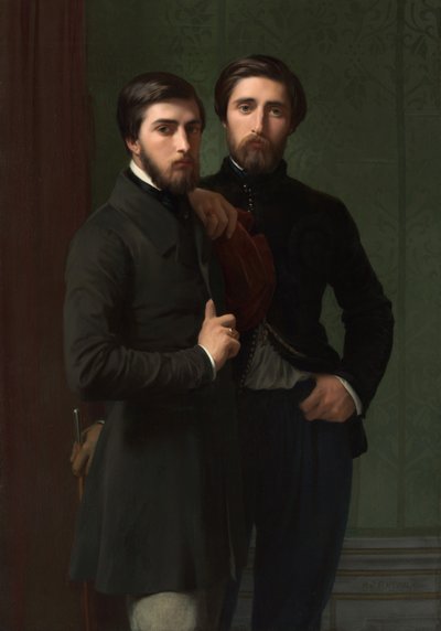 René-Charles Dassy and His Brother Jean-Baptiste-Claude-Amédé Dassy by Hippolyte Flandrin
