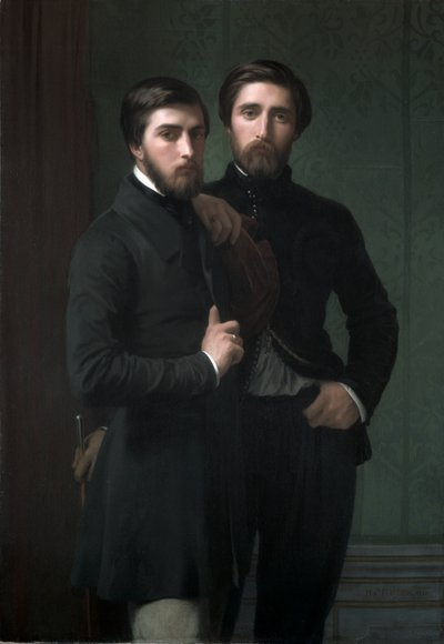 René-Charles Dassy and His Brother Jean-Baptiste-Claude-Amédé Dassy by Hippolyte Jean Flandrin