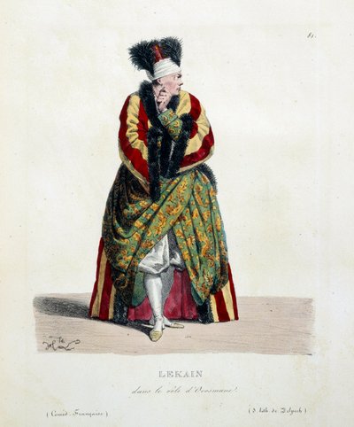 Henri Louis Cain in the Role of Orosmane in Voltaire