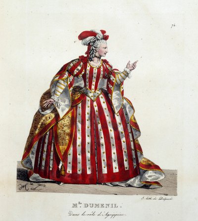 French Actress Marie Francoise Marchand as Agrippine in 