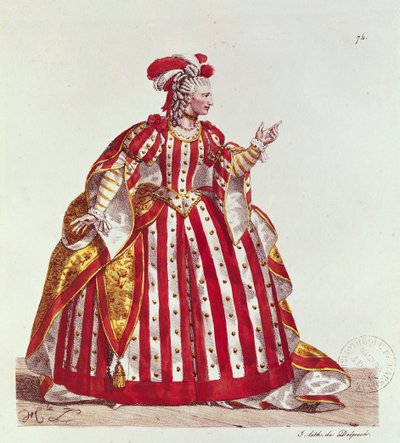 Mademoiselle Dumesnil in the Role of Agrippina in 