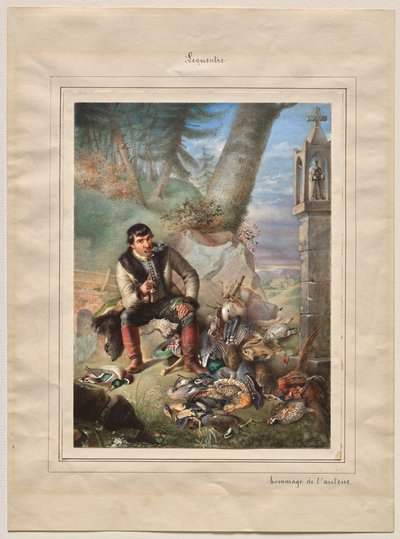 Huntsman with Trophies by Hippolyte Lequeutre