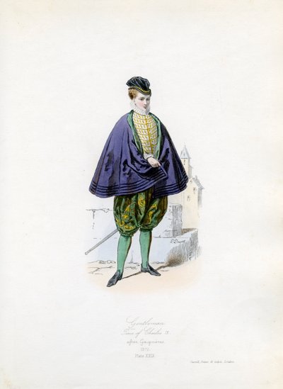 Gentleman from the time of Charles IX by Hippolyte Louis and Polydore Pauquet