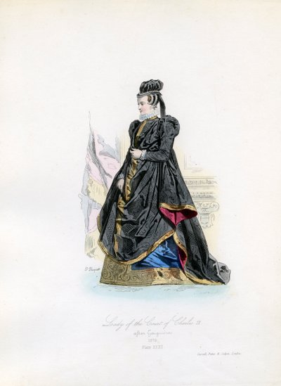 Lady of the Court of Charles IX by Hippolyte Louis and Polydore Pauquet