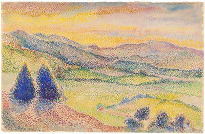 A Broad Valley at Sunset by Hippolyte Petitjean