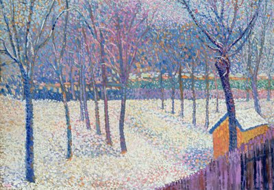 The Orchard under the Snow by Hippolyte Petitjean