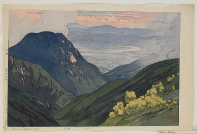From Daitenjodake, from the Series, Twelve Scenes in the Japan Alps, Taisho Era by Hiroshi Yoshida