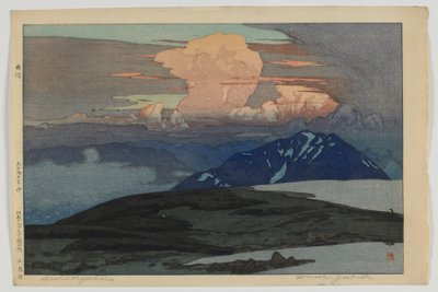 Goshikibara, from the series Twelve Scenes in the Japan Alps, Taisho era by Hiroshi Yoshida