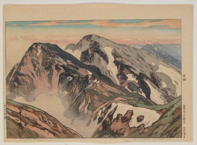 Habuka San, from the Series, Twelve Scenes in the Japan Alps, Taisho Era by Hiroshi Yoshida