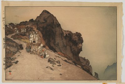 Summit of Fuji, from the series, Ten Views of Mount Fuji, Showa era by Hiroshi Yoshida