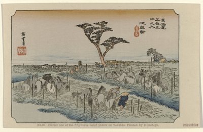 Chiryu (No. 40. Chiriu: One of the Fifty-Three Noted Places on Tokaido) by Hiroshige (I) , Utagawa