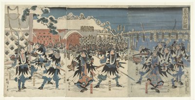 The Revenge of the Loyal Ronin by Hiroshige (I) , Utagawa