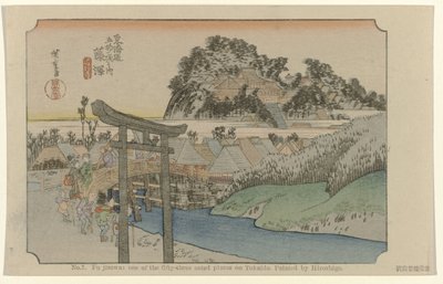Fujisawa: one of the fifty-three noted places on Tokaido by Hiroshige (I) , Utagawa