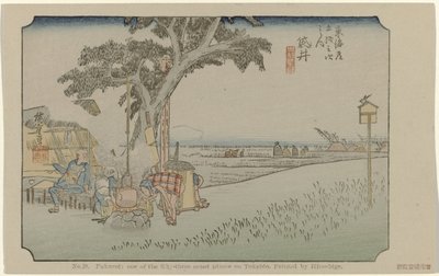 Fukuroi No. 28. Fukuroi: one of the fifty-three noted places on Tokaido by Hiroshige (I) , Utagawa