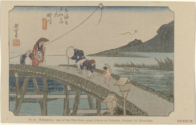 Kakegawa (No. 27. Kakegawa: one of the fifty-three noted places on Tokaido) (The Tôkaidô of Hiroshige) by Hiroshige (I) , Utagawa