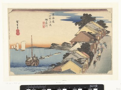 Kanagawa, Upstream by Hiroshige (I) , Utagawa